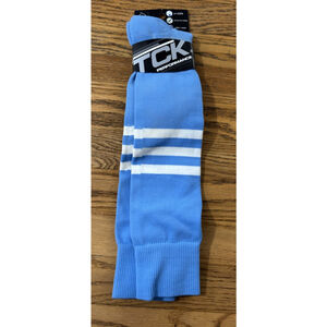 TCK Performance Socks Blue/White Size Large Men's 9-12 Women's 10-13
